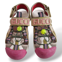 Sandália Gucci Tinsel Colorida-35