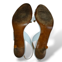 Sandália Hermès Oasis Slingback Branca - 37
