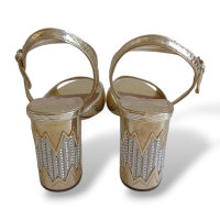 Sandália Miu Miu Dourada-38