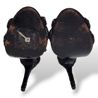 Sandália NK Store Tweed Preto e Branco-38