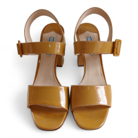 Sandália Prada Amarela Verniz-39