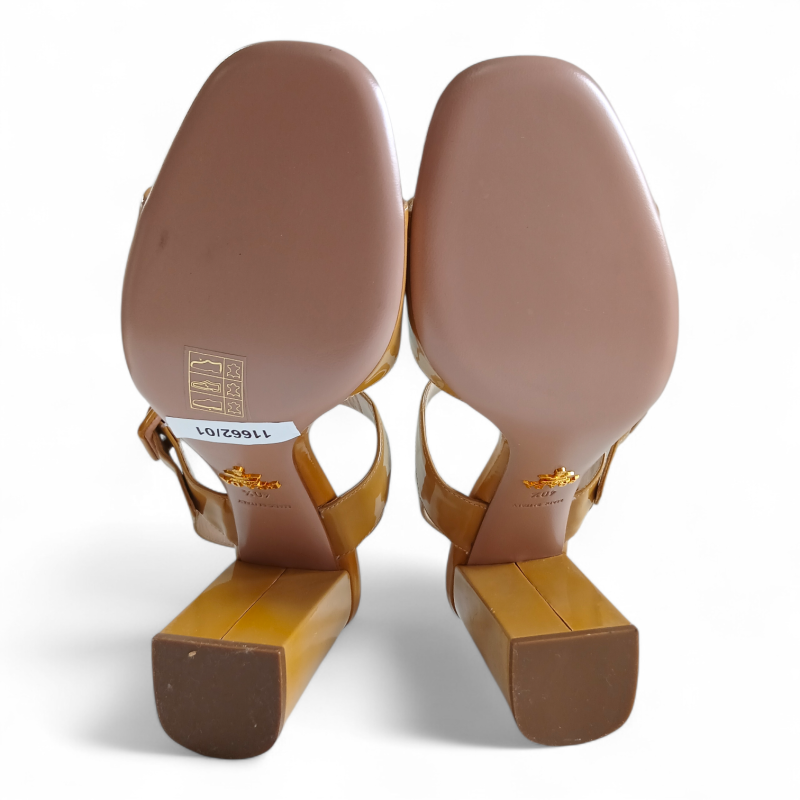 Sandália Prada Amarela Verniz-39