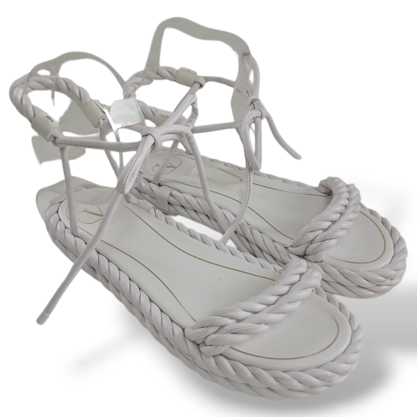 Sandália Valentino Branca de Amarração-38