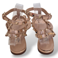Rasteira Valentino Rockstud Bronze-35