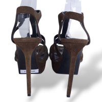 Plataforma Yves Saint Laurent Camurça Verde Musgo-35
