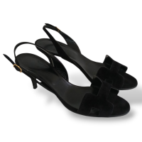 Sandália Hermès Oasis Preta-38