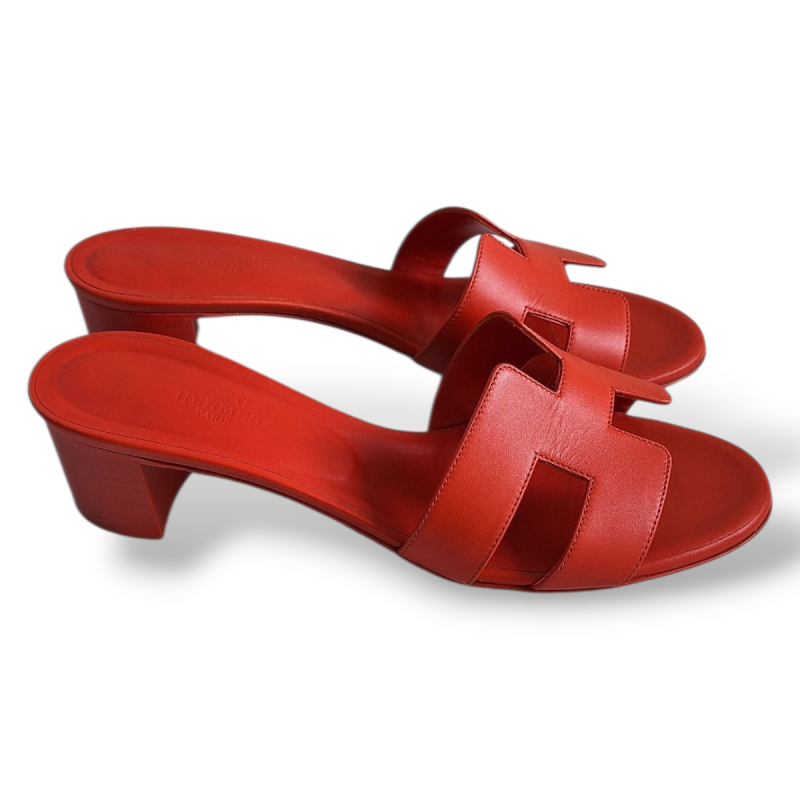 Sandália Hermès Oasis Laranja - 37 Sandália Hermès Oasis Laranja - 37