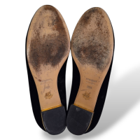 Sapatilha Charlotte Olympia Preta em Veludo - 37