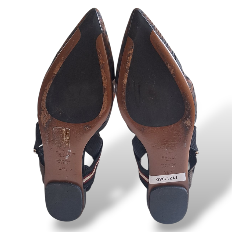 Sapatilha Fendi Tela Preta-37