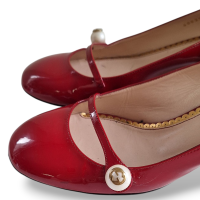 Scarpin Gucci Verniz Vinho com Pérola-38