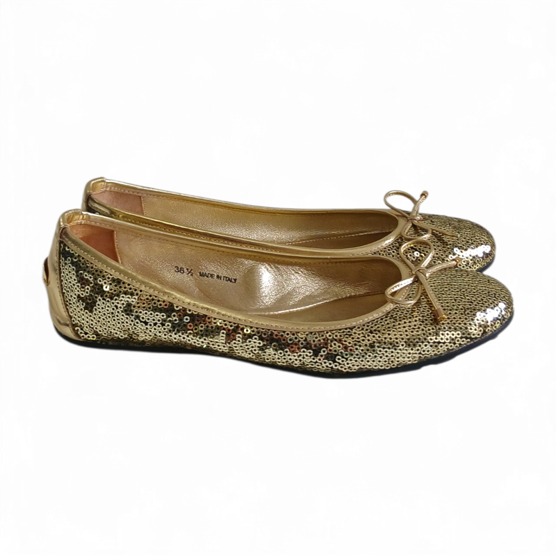 Sapatilha Jimmy Choo Lantejoula Dourada-35