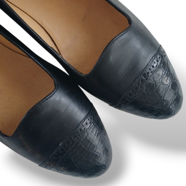 Sapatilha Ralph Lauren Couro Preto - 36