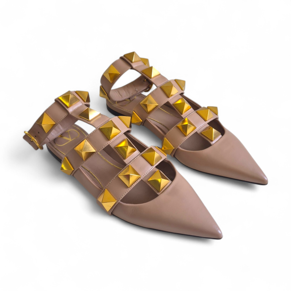 Sapatilha Valentino Roman Stud Bege - 35