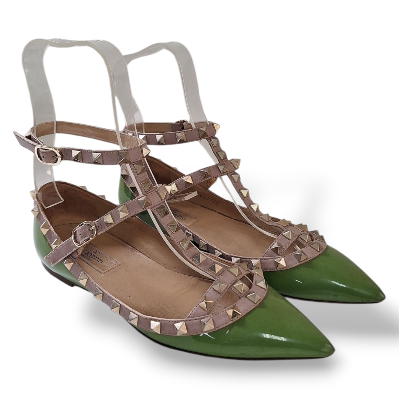 Sapatilha Valentino Rockstud Verde-35