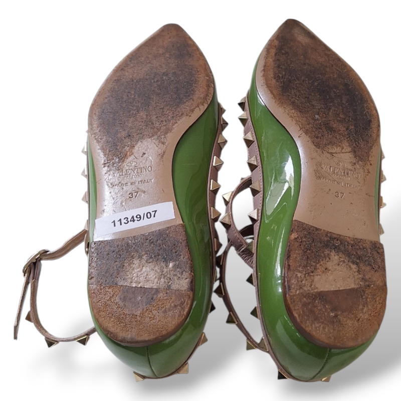 Sapatilha Valentino Rockstud Verde-35