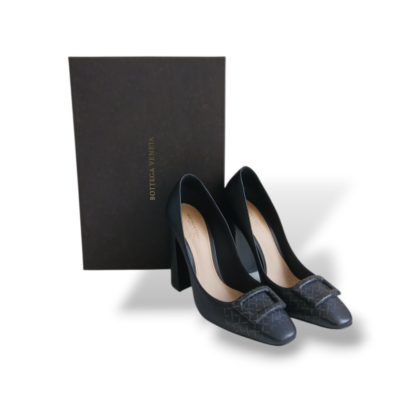 Scarpin Bottega Venetta Preto - 34 