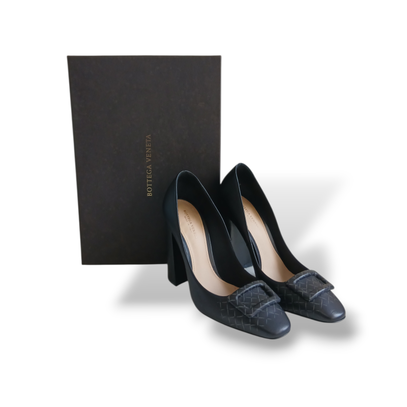 Scarpin Bottega Venetta Preto - 34 