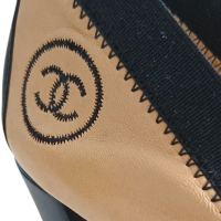 Scarpin Chanel CC Elastic Bicolor - 36/37