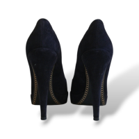 Scarpin Chanel Camurça Preto - 34 