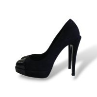 Scarpin Chanel Camurça Preto - 34 