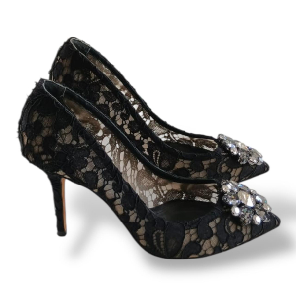 Scarpin Dolce Gabbana Preto com Pedras-36