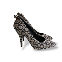 Scarpin Salvatore Ferragamo Judy Jacquard Monograma - 37