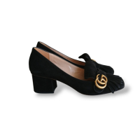 Scarpin Gucci Marmont Suede Preto - 38 Scarpin Gucci Marmont Suede Preto - 38
