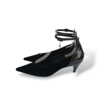 Scarpin Rochas Veludo Preto - 36 