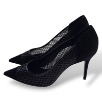 Scarpin Salvatore Ferragamo Preto Vazado - 37 Scarpin Salvatore Ferragamo Preto Vazado - 37