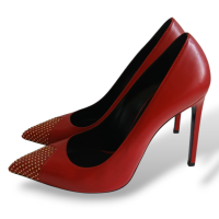 Scarpin Yves Saint Laurent Couro Vermelho-37