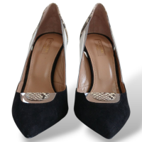 Scarpin Aquazzura Preto com Python-40