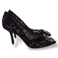 Scarpin Dolce Gabbana Preto com Pedras-35