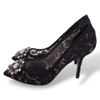 Scarpin Dolce Gabbana Preto com Pedras-35
