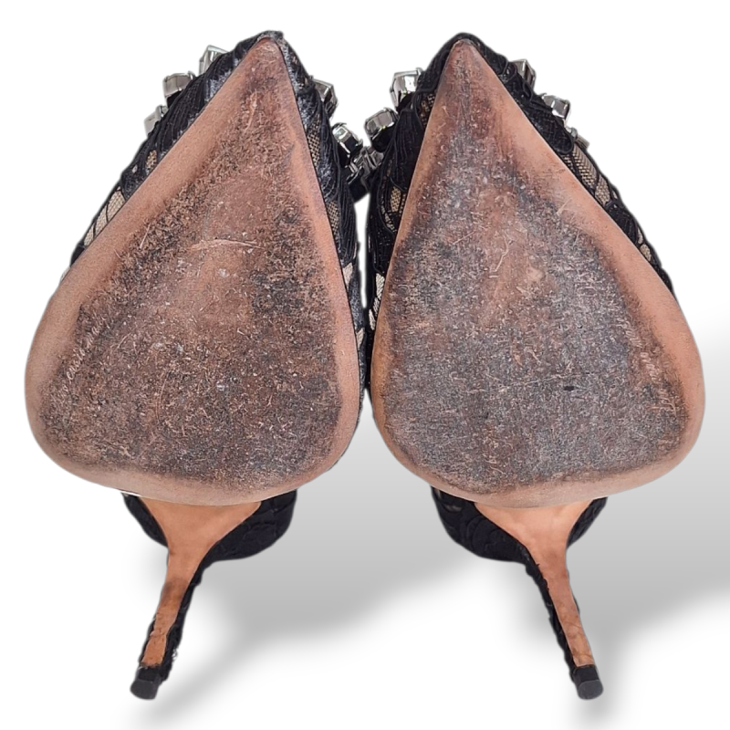 Scarpin Dolce Gabbana Preto com Pedras-35