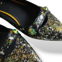 Scarpin Fendi Estampado Couro Texturizado - 37 Scarpin Fendi Estampado Couro Texturizado - 37