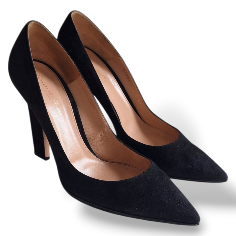 Scarpin Gianvito Rossi Camurça Preto-40 Scarpin Gianvito Rossi Camurça Preto-40