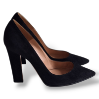 Scarpin Gianvito Rossi Camurça Preto-40