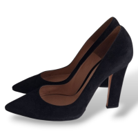 Scarpin Gianvito Rossi Camurça Preto-40