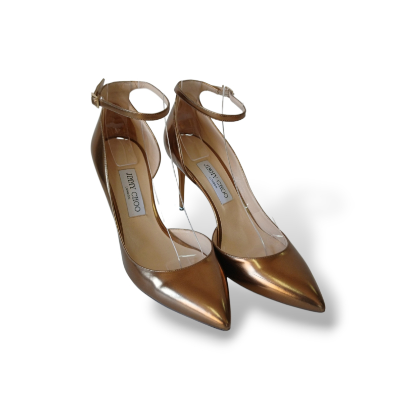 Scarpin Jimmy Choo Dourado Metalizado - 38