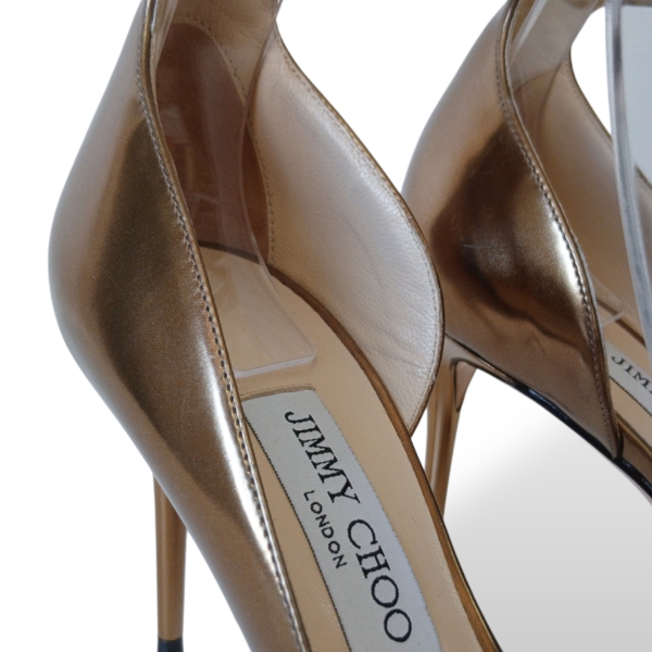 Scarpin Jimmy Choo Dourado Metalizado - 38