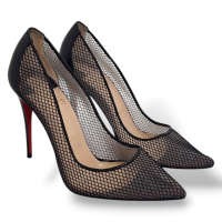 Scarpin Christian Louboutin Tela Preto-37
