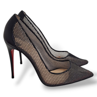 Scarpin Christian Louboutin Tela Preto-37