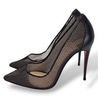 Scarpin Christian Louboutin Tela Preto-37