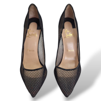 Scarpin Christian Louboutin Tela Preto-37