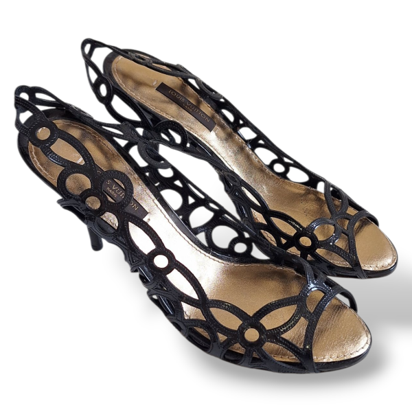 Peep Toe Louis Vuitton Preto - 35