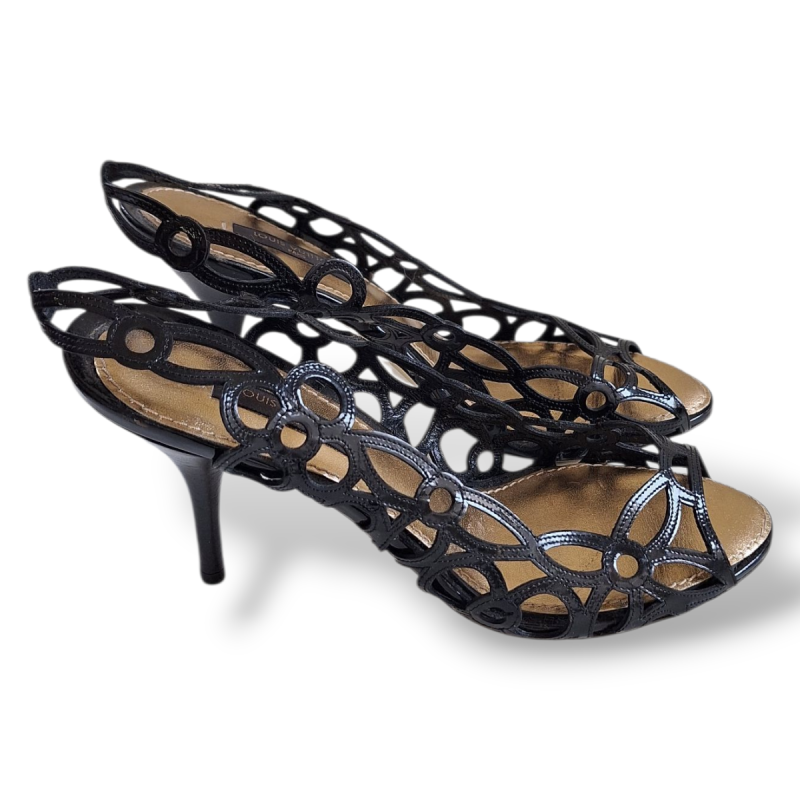 Peep Toe Louis Vuitton Preto - 35 Peep Toe Louis Vuitton Preto - 35