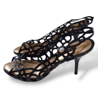 Peep Toe Louis Vuitton Preto - 35 Peep Toe Louis Vuitton Preto - 35