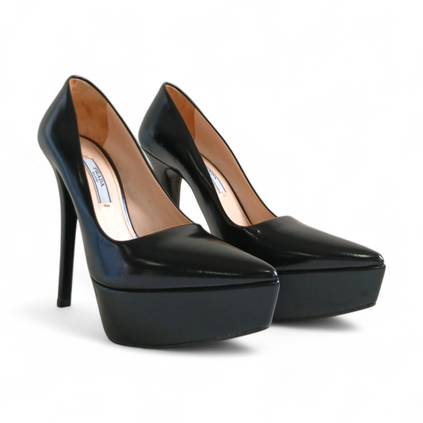 Scarpin Prada Meia Pata Preto - 35 