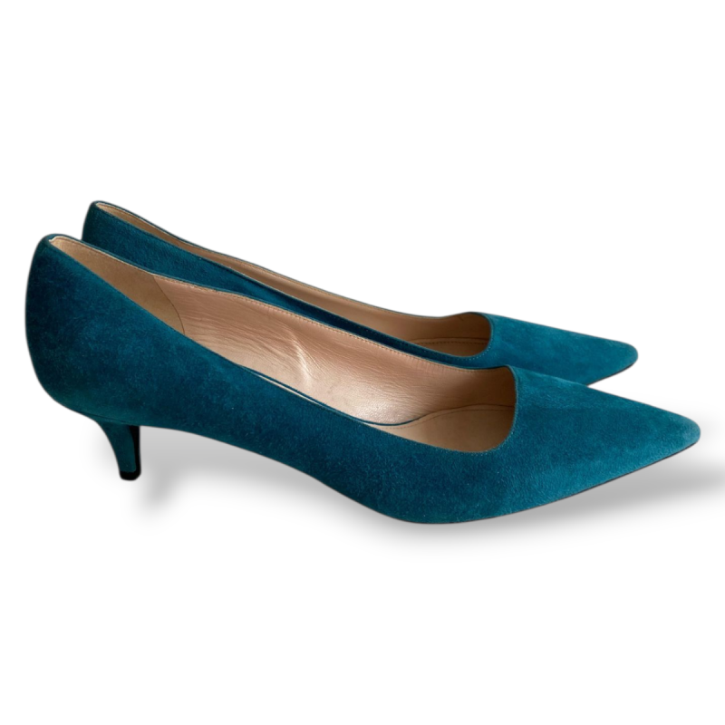 Scarpin Prada Camurça Turquesa - 38