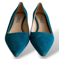 Scarpin Prada Camurça Turquesa - 38